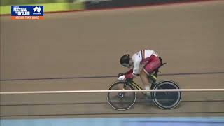 Matthew Glaetzer heat win  Adelaide Track League  Santos Festival of Cycling 2022 [upl. by Decato]