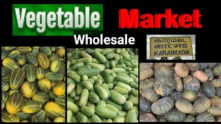 karamadai vegetable wholesale market  காரமடை காய்கறிகள் மொத்த வியாபாரம் [upl. by Aeiram]