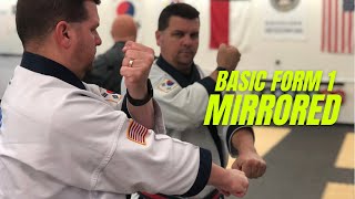 How to do Basic Form 1 for Tang Soo Do – Mirrored [upl. by Brier]