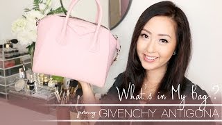 REVEAL Whats In My Bag ♡ Givenchy Antigona [upl. by Nylyrehc]