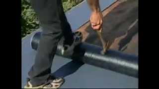 Low Slope Roofing  Installing Liberty Base Sheet [upl. by Ikir340]