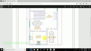 AutoCAD Civil 2D House plan Tamil Tutorial Part1 [upl. by Nnylear34]