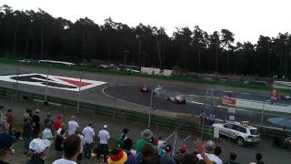 Maldonado and Grosjean Crash 2010 GP2 at Hockenheim AMATEUR VIEW [upl. by Persian]