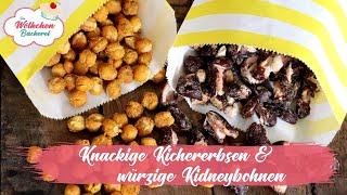 Knackige Kichererbsen und würzige Kidneybohnen  der gesunde Snack [upl. by Aneem416]