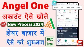 Angel One Account Opening 2024  Share bazar me invest kaise kare  Stock market account kaise khole [upl. by Zobkiw260]