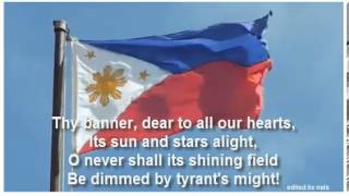 Philippine National Anthem in English [upl. by Llertnom]