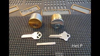 47 How To Shim A Lock with a Coreshim [upl. by Dannica761]