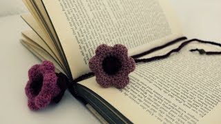 Lesezeichen häkeln  DIY  Crochet Bookmark eng sub [upl. by Mcginnis]