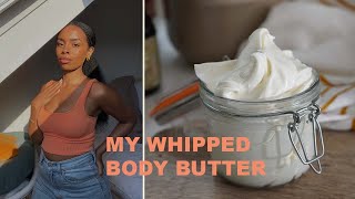 Quick Whipped Shea Body Butter  HeatFree ColdWhip Method [upl. by Colene]