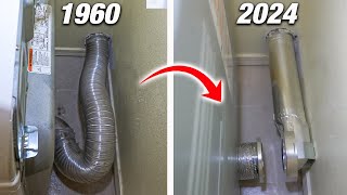 This GENIUS Dryer Vent Hose Connection Upgrade Is A MUST For Home DIYers EASY How To Install [upl. by Colline]