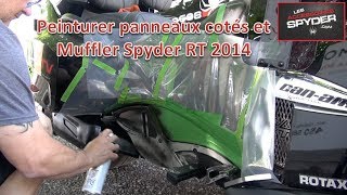 Peinturer panneau de cotés Spyder RT 2014  Muffler [upl. by Henriette]