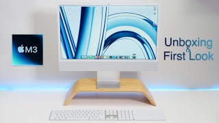 M3 iMac Unboxing Comparison and First Look [upl. by Whale]