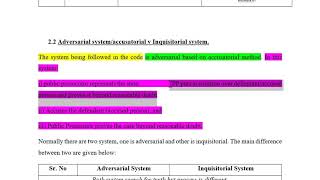 Lecture 1 Introduction of CrPC objectives of crpc adversarial system inquisitorial system [upl. by Eesyak]