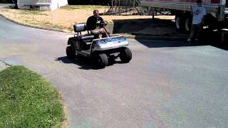 V8 Golf Cart Burnout [upl. by Biddy]