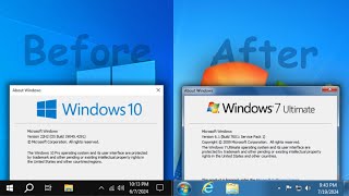 How to transform Windows 10 into Windows 7 [upl. by Nesyt]