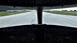 Airbus A320 Cockpit View Takeoff from Rhodes  Startup to Climbout Cockpit View and ATC [upl. by Alitha445]