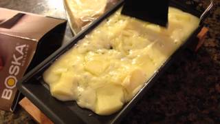 Melting Raclette for a Grilled Cheese Sandwich [upl. by Novehs]