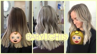 BABYLIGHTS TUTORIAL  LIFTING TWO TONED HAIR EVENLY [upl. by Amye]