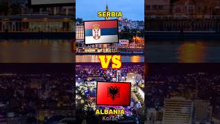 Serbia vs Albania full scale comparison [upl. by Sausa]