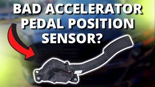 SYMPTOMS OF A BAD ACCELERATOR PEDAL POSITION SENSOR [upl. by Ecylahs566]