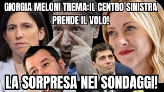 Giorgia Meloni trema il centrosinistra prende il volo la sorpresa nei sondaggi [upl. by Ahsikad]