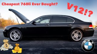 I Bought The Cheapest V12 BMW 760LI In The World [upl. by Ney]