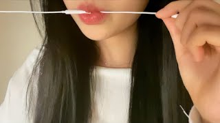 ASMR 냠 이어폰 마이크 먹기  Mic nibbling Mouth sounds [upl. by Costin63]