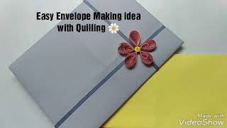 Envelope Making ideas✉️ How to make envelope  Quilling envelope ideas [upl. by Erodoeht]