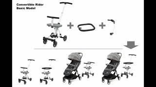 Babyelle Rider Stroller 1688  Assembly Convertible Rider [upl. by Arlette]