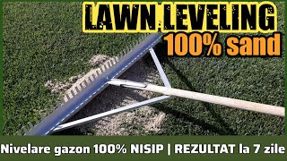 Nivelare cu nisip Sand leveling your lawn guide nivelare gazon nisip lawn sand leveling [upl. by Latsyek]