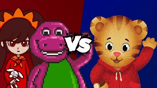 MUGEN Battle  AshleyBarney vs Daniel Tiger [upl. by Nirrat]