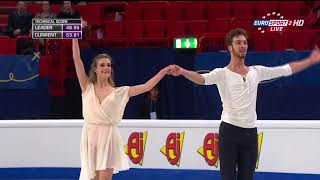 2015 Euro Dance FD Gabriella Papadakis amp Guillaume Cizeron Adagio from Concerto No 23 by Moza [upl. by Lolita]