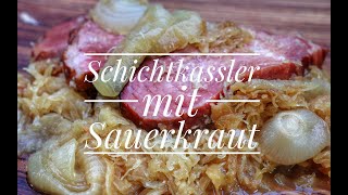 Schichtkassler mit Sauerkraut aus dem Dutch Oven  herzhaft und lecker  Westmünsterland BBQ [upl. by Pare]