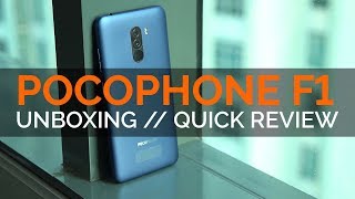 Pocophone F1 Unboxing and Quick Review [upl. by Ecilegna49]