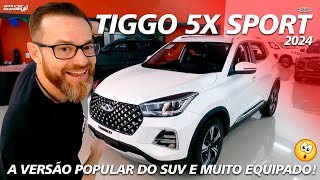 NOVO TIGGO 5X SPORT 2024  A Versão Popular do SUV da Caoa Chery [upl. by Marj]