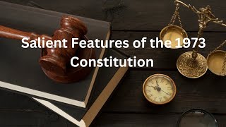 Constitution of 1973 Pakistan Salient Features Explained [upl. by Ylera]