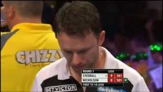 Nicholson crying  PDC World Matchplay 2013 [upl. by Inod]