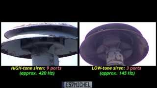 WW2 AIR RAIDampFIRE SIREN in ACTION  special WW2 siren double [upl. by Vanhook]