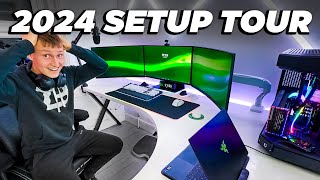 ULTIMATE RAZER GAMING SETUP TOUR 🐍 2024 EDITION [upl. by Icats]