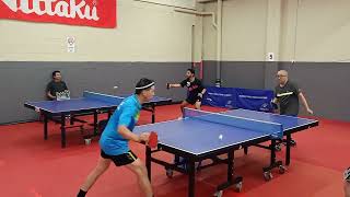 2024 sndtta table tennis div one Peter Lin vs Clement Siu set two penholders war [upl. by Arimahs]