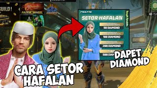 CARA SETORAN HAFALAN AGAR JADI DIAMOND DI FREE FIRE  FREE FIRE INDONESIA [upl. by Martina]