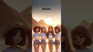 besties forever 💕 bestfriend edit video 💫 [upl. by Packton]