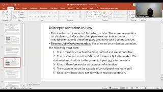 CIL 318 4 VITIATING ELEMENTS OF CONTRACT [upl. by Frodin543]