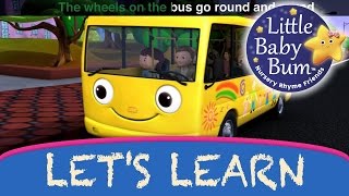 Learn with Little Baby Bum  Wheels on The Bus Part 1  Nursery Rhymes for Babies  Songs for Kids [upl. by Nolyak]