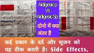 AldigesicSP Tablet BenefitsDosageSide Effects Aceclofenac Paracetamol Serratiopeptidase [upl. by Sawyor26]