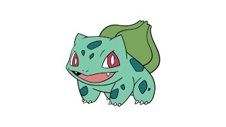 How to draw BULBASAUR pokemon  Step by step darwing  Magic Art [upl. by Yves]