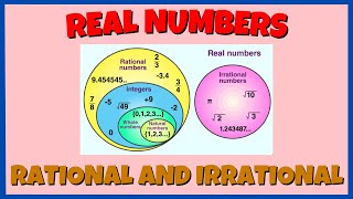 Types of Real Numbers Rational and Irrational [upl. by Fadil]