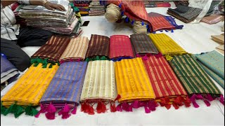 From 199 Chickpet Bangalore wholesale SareesSingle saree courier available [upl. by Manville430]