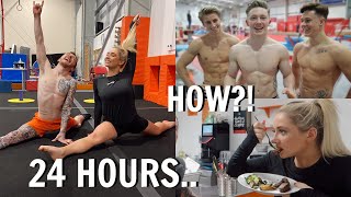 I ATE and trained like an olympic gymnast for 24 hours ad [upl. by Mabel645]