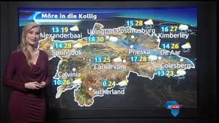 eNuusweervoorspelling 25 Augustus 2015  eNuus weather forecast 25 August 2015 [upl. by Rothmuller]